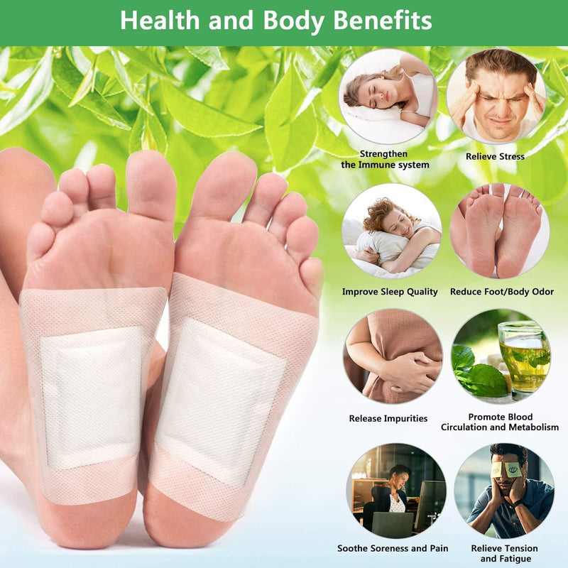 100% Merbal & Gentle Ingredient Detox Foot Patch RG (1 BOX = 20 PATCHES-BUY 1 GET 3 FREE)