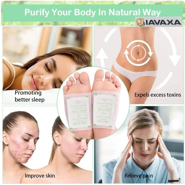 100% Merbal & Gentle Ingredient Detox Foot Patch RG (1 BOX = 20 PATCHES-BUY 1 GET 3 FREE)