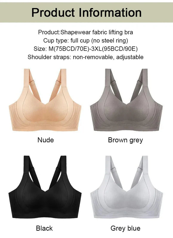 🔥LIMITED TIME OFFER🏆Wire-Free Non-Marking Skin-Friendly Push-Up Bra 🔥(Pack of 3)