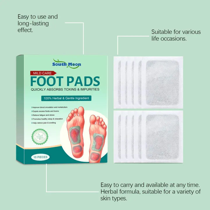 100% Merbal & Gentle Ingredient Detox Foot Patch RG (1 BOX = 20 PATCHES-BUY 1 GET 3 FREE)
