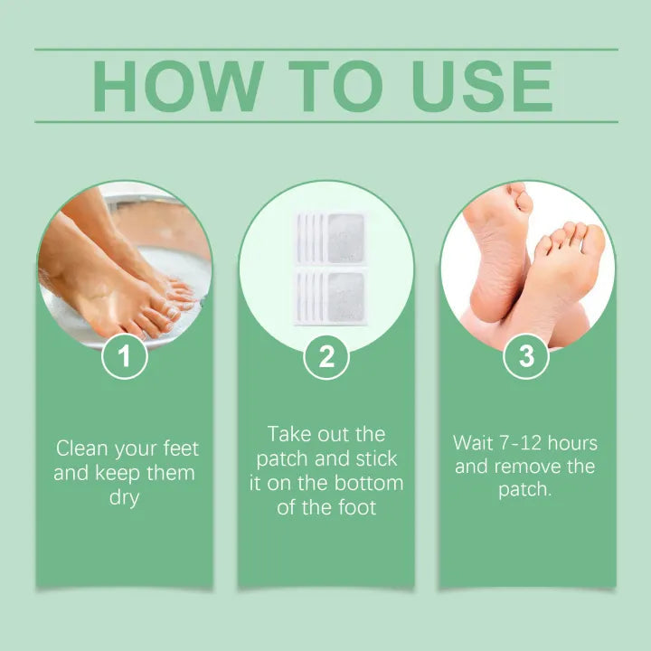 100% Merbal & Gentle Ingredient Detox Foot Patch RG (1 BOX = 20 PATCHES-BUY 1 GET 3 FREE)