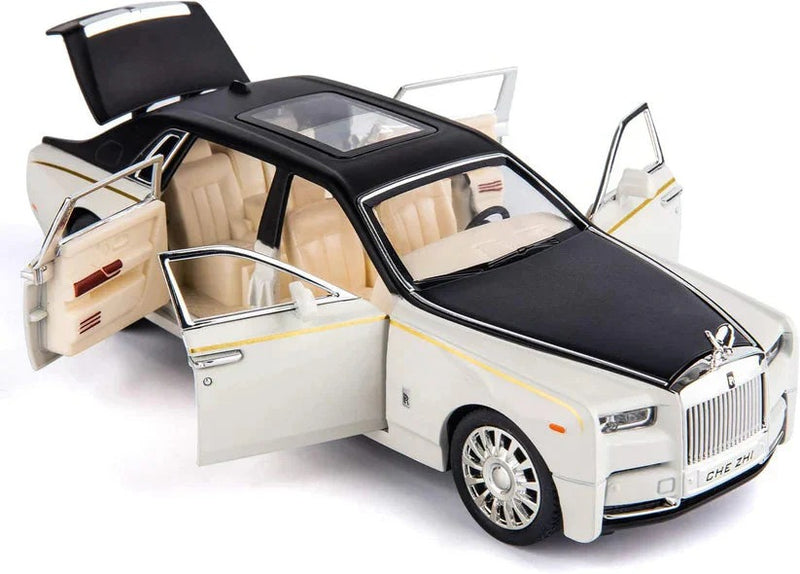 Rolls Royce Phantom 1:24 diecast scale model with Sound and Light Pullback Door Open