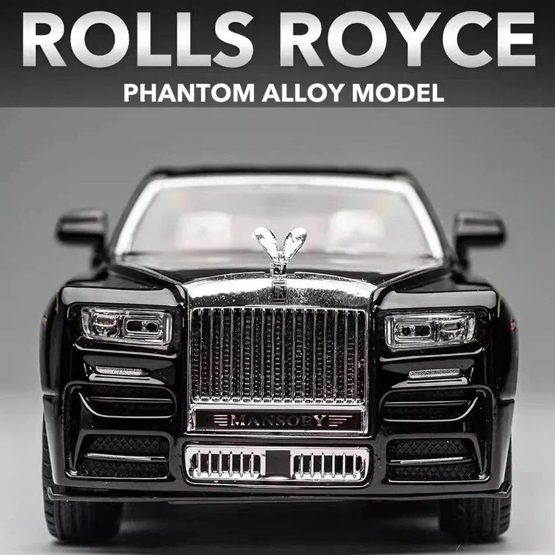 Rolls Royce Phantom 1:24 diecast scale model with Sound and Light Pullback Door Open