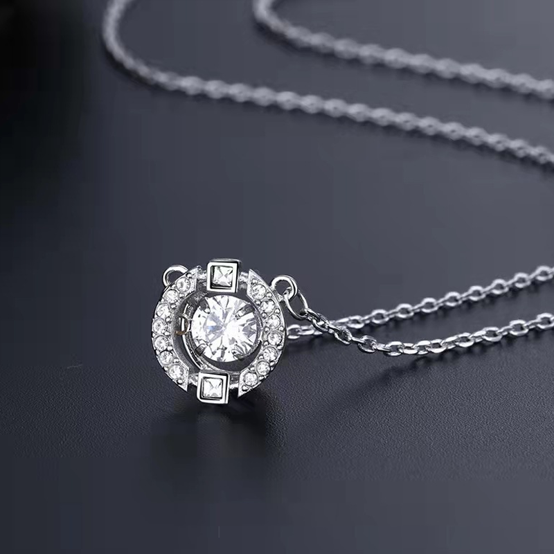 💥 Sweatproof Plated Sparkling Dance Rhinestone Necklace